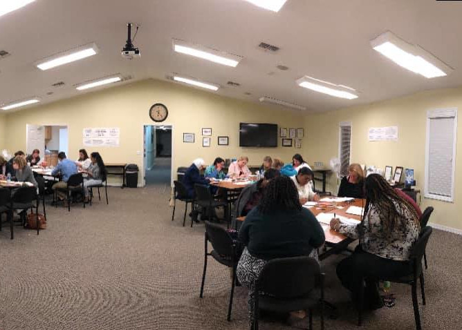 Charlotte Edwards training at the Hernando Chamber